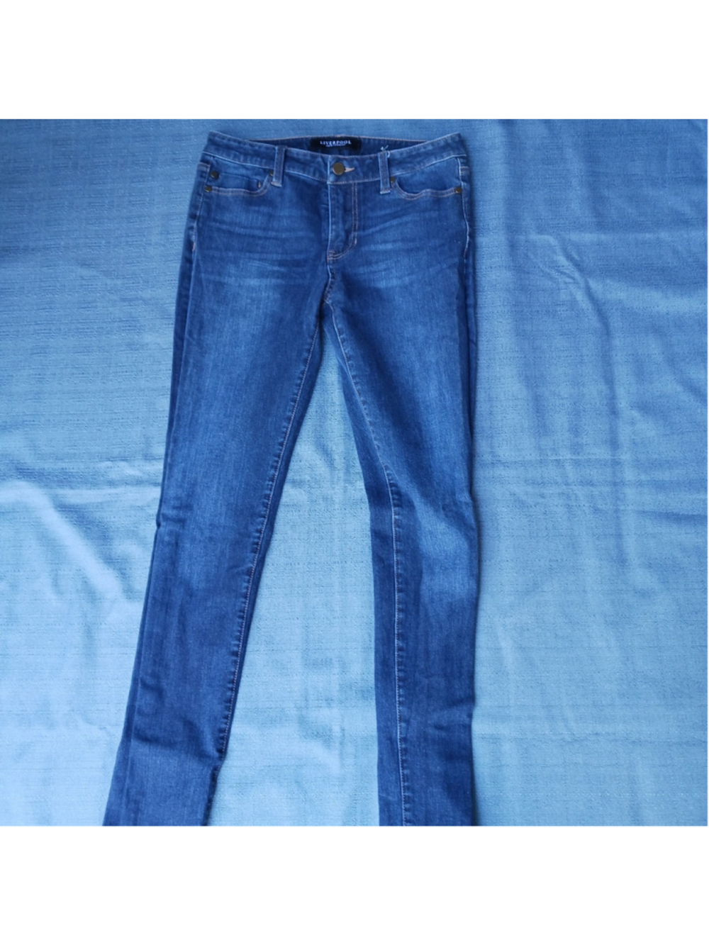 Liverpool Skinny Jeans Women's Size 4/27 Dark Wash Blue Denim 7826